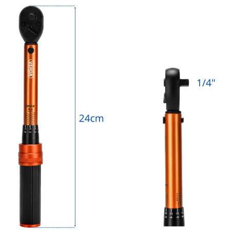 D1751 moment ključ s blokadom 1/4" 1-25 Nm