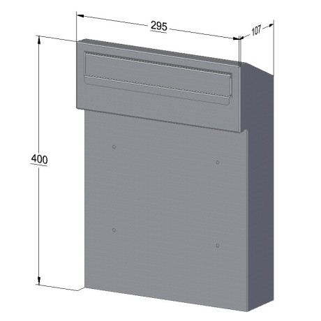 W3 poštanski sandučić RAL9006