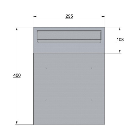 W3 poštanski sandučić RAL9006