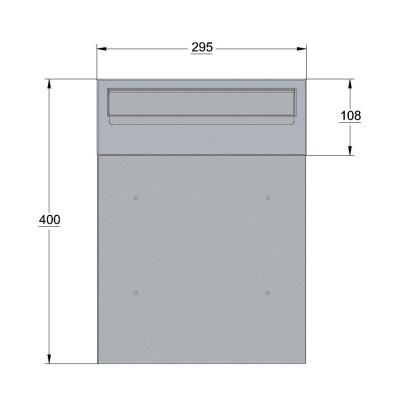 W3 poštanski sandučić crni