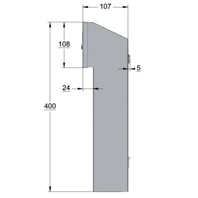 W3 poštanski sandučić crni