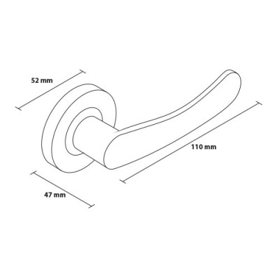 SYDNEY kľučka nikel brúsený