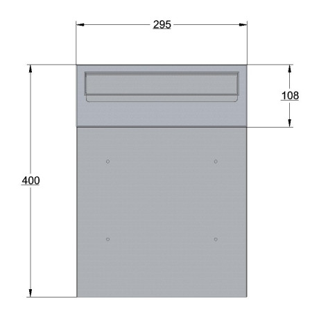 W3 - 1 poštanski sandučić RAL9006