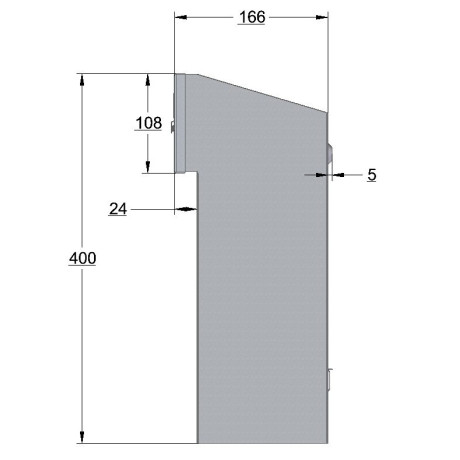 W3 - 1 poštanski sandučić RAL9006