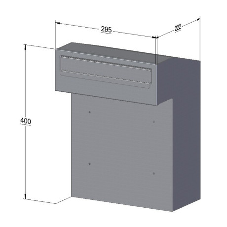 W3 - 2 poštanski sandučić antracit