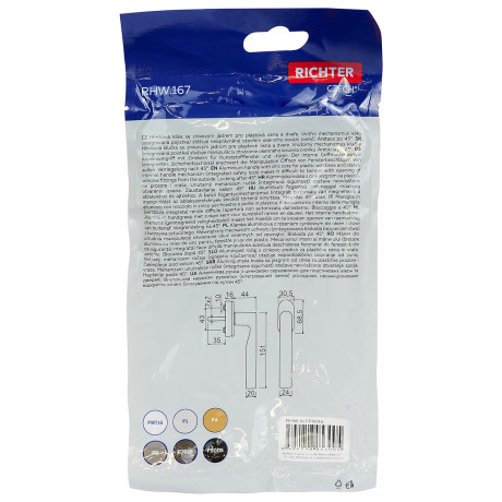 RHW.167.F9016 ručica za prozor.