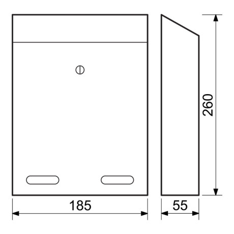 BK.516.AM poštanski sandučić antracit