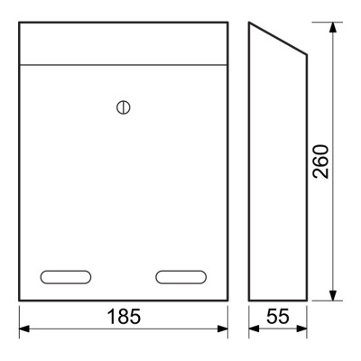 BK.516.SM poštanski sandučić srebrne boje