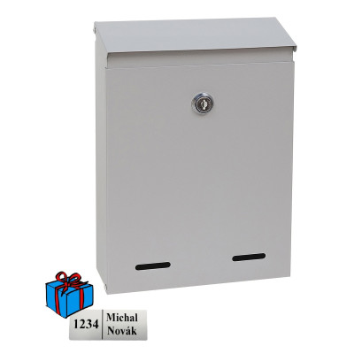 BK.516.SM poštanski sandučić srebrne boje