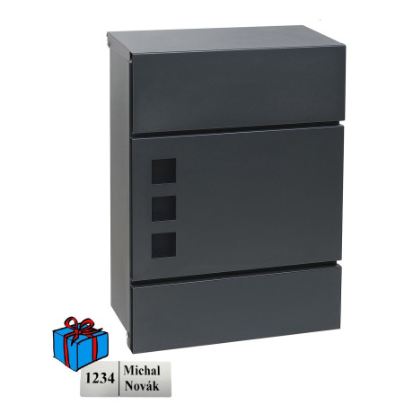 BK.525.G.AM poštanski sandučić antracit