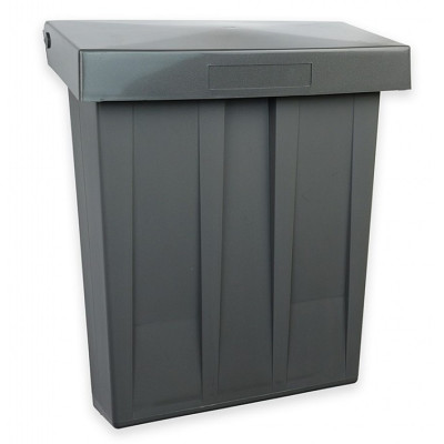 Plastični poštanski sandučić sivi