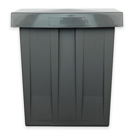 Plastični poštanski sandučić sivi