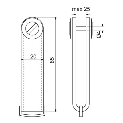RP.ORGANIZER.HND kožená kľúčenka