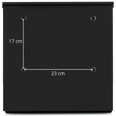 D3638 poštová schránka čierna + imit. dreva