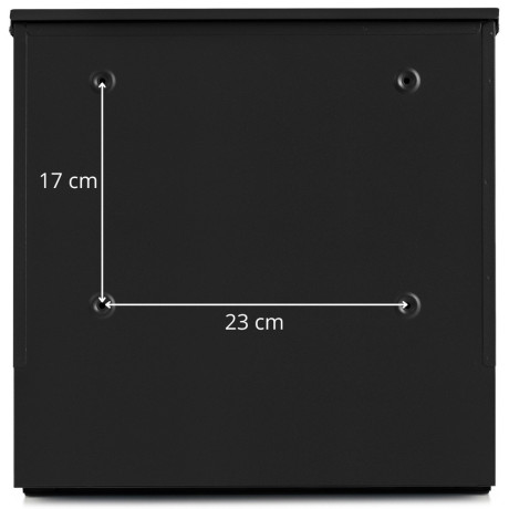 D3638 poštová schránka čierna + imit. dreva