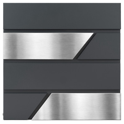 D3711 poštanski sandučić antracit + nehrđajući čelik