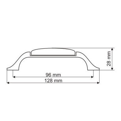 UP19 1 G00AB úchytka 96mm