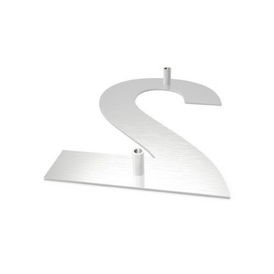 číslo "2" 155mm nerez