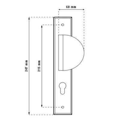 MAJA kovanie do vchodových dverí satén