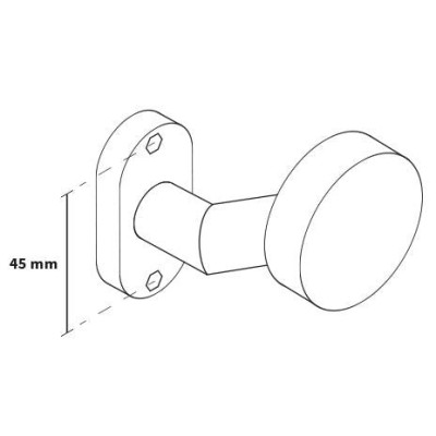 Guľa oválny štít vyhnutá plochá nerez PGOW