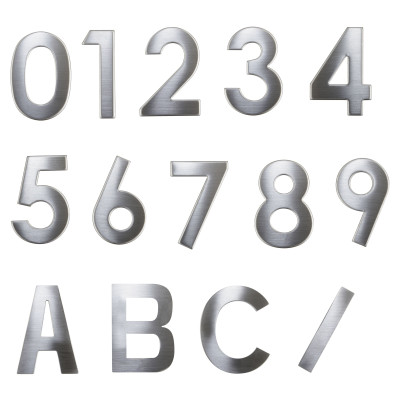 Číslica "1" 75mm nerez