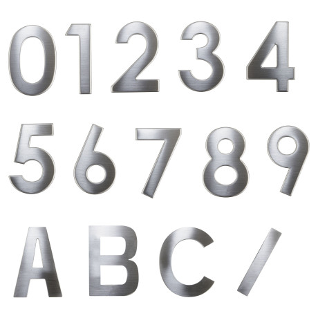 Číslica "9" 75mm nerez