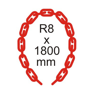Bezpečnostná reťaz Ø 8mm x 1800mm