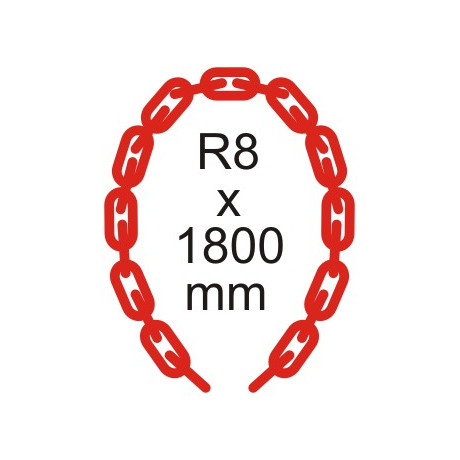 Bezpečnostná reťaz Ø 8mm x 1800mm