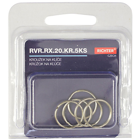 Krúžok na kľúče 25mm / sada 5ks