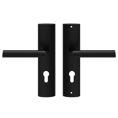 MIRO vchodová kľučka čierna satén 72mm ľavá VMICZL