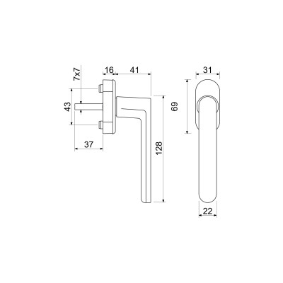 RHW.TIKTAK.F9016 kľučka na plastové okno