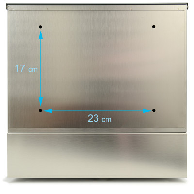 D3693 poštová schránka čierna + nerez